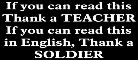 Thank a Teacher-Soldier