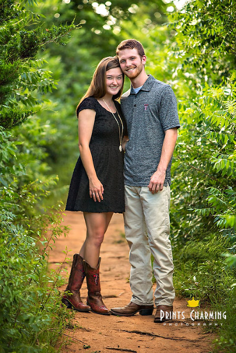 engagement photo of travis and Lauren on wooded trail at park PCP_TrLa_5496