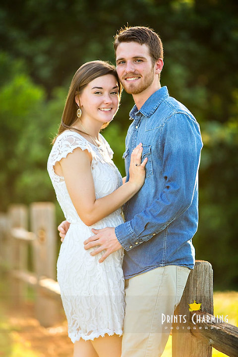 outdoor engagement photo of Travis and Lauren with sun flare - PCP_TrLa_5759